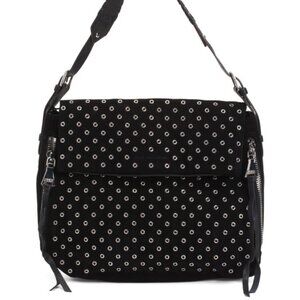 NEW AIMEE KESTENBERG Bali Hobo Leather Suede Eyelet Studded Bag